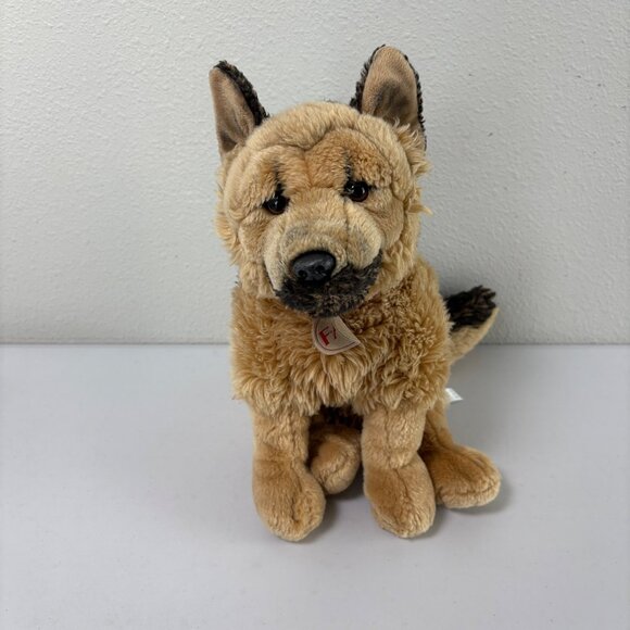 FAO Schwarz Toys R US German Shepard Puppy Dog Plush 2015 Stuffed Animal 13" - Picture 2 of 11